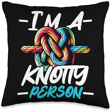 Knotting Knot Looping Twisting Knot Tying Throw Pillow