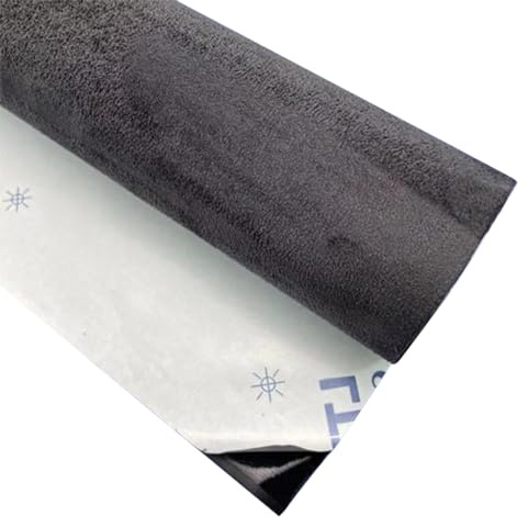 Self-adhesive Suede look Car Wrap - High elastic Automotive Film for Furniture, Sofas, Car Interiors (Dark Gray, 50 x 149 cm)