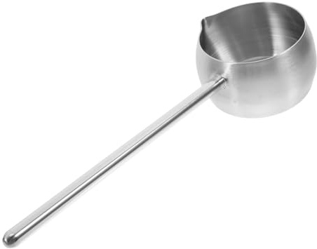 COLLBATH Mestolo in Acciaio 304 Per Olio Zuppa e Acqua Cucchiaio Con Manico Lungo Resistente All Usura e Facile Da Pulire Utensile Da Cucina