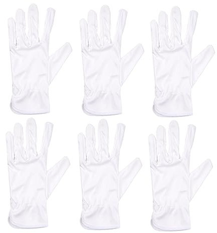 KITANDOVE Mikrofaserhandschuhe Arbeitshandschuhe Reinigungshandschuhe Schutzhandschuhe Staubfreie Handschuhe Kosmetikhandschuhe Schmuck-reinigungshandschuhe