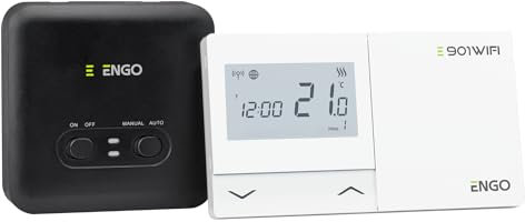 ENGO E901WIFI Wireless Smart Thermostat 7 Day Programmable Wifi Smart Heating Controller Alexa Google ENGO Smart App Boiler Control