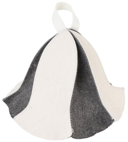 Luocute Sauna Hat for Men Women Bath Accessories, 2pcs Steam Room Sauna Hat Insulating Comfortable Breathable Sauna for Bathhouse Hot Dry Steam Room, Wool Sauna Hat Breathable