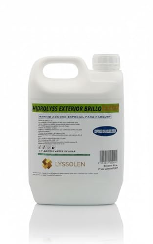 LYSSOLEN - Barniz Exterior para Madera al Agua - Acabado Mate 5L - Barniz Acrílico de Alta Protección UV y Resistencia Climática - Protección y Decoración para Maderas de Exterior - Incoloro