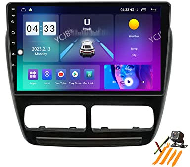 Android 12.0 Radio Doppio DIN Autoradio Navigatore satellitare per Fiat Doblo 2010-2015 Navigazione GPS 10'' unità Principale MP5 Ricevitore FM BT per autoradio Portatile con 4G 5G WiFi DSP DVR