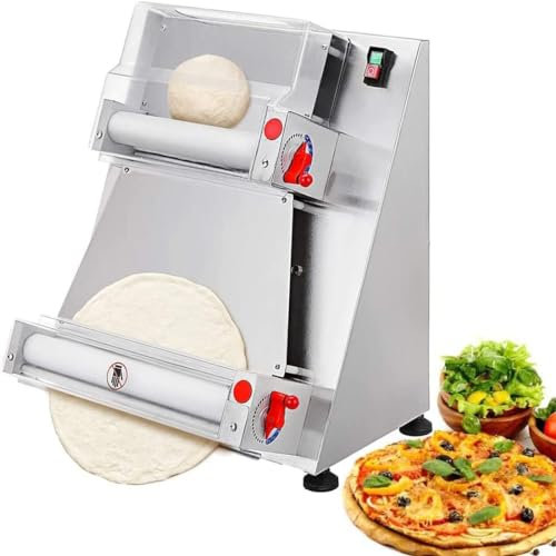Electric Dough Roller Machine, 370W Power for Perfect Thickness, Ideal for Homemade Pizza, Noodle, and Bread Preparation