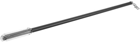ZUNOXAZ Varilla de Cortina de Aleación de Aluminio Negra de 50cm Diseño Manual y Ligero para Cortinas Barra Estilizada para Tirar y Deslizar Fácilmente