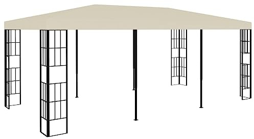 Pergola Plegable, Cenador Color Crema 3x6 m Pergolas Plegables para Camping Fiestas Bodas Exterior, Gris