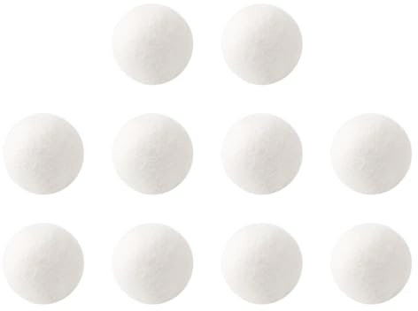 Wool Dryer Balls 3/4/5cm Reusable Laundry Softener Accessories | Reusable wool dryer balls in 3/4/5cm sizes for natural laundry softening in washer and dryer.(3cm 10pcs)