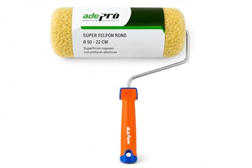 Rodillo Súper Felpón Profesional CEPISA 22 cm para Pintura Plástica y Acrílica | Máxima Carga de Pintura | Ideal para Superficies Rugosas y Fachadas | Acabado Uniforme
