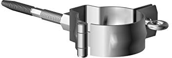 Sarei 4926440-M Fallrohrschelle Regenrohrschelle, Alu-Natur