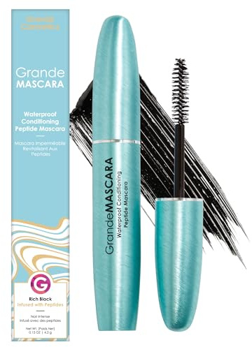 Grande Cosmetics GrandeMASCARA Conditioning Peptid Mascara - Extremes Volumen, Länge und Gesünder Aussehende Wimpern - Wasserfest