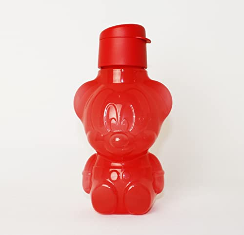 Tupperware Motiv Trinkflasche 425ml Micky Maus in rot Kindertrinkflasche Kinder Schule Kindergarten + Kugelschreiber metallicorange