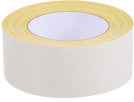 DOITOOL 1roll Strong Adhesive Cloth Tape Double-sided Yellow Duct Tape for Carpet Installation and Crafts High Adhesion No Residue Versatile Use