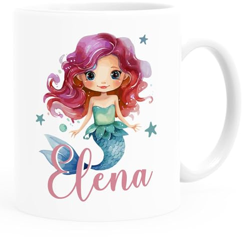 SpecialMe® Kinder-Tasse personalisierte Namenstasse für Kinder Jungen Mädchen Weiss standard