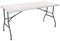 THINIA HOME Mesa Catering Plegable Rectangular Portátil Blanca 150 cm: Mesa Multiusos para Camping y Eventos en Espacios Exteriores o Interiores | Resina y Patas de Acero para 2-4 Personas