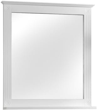 Generisch Spiegel mit Ablage - Badmöbel - Landhaus-Stil - in weiß Glas/weiß 68 x 60 x 12 cm