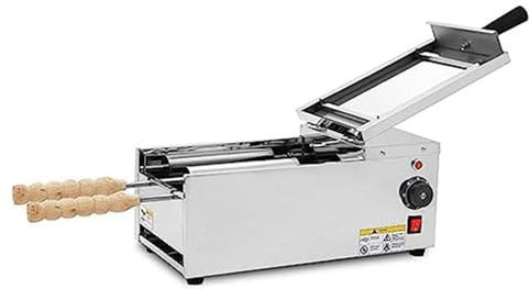 YEHOZZ Chimney Cake Making Machine Oven Machine, Electric Ice Cream Cone Baking Oven Mini Chimney Cake Roller Grill Oven Waffle Cone Baker Maker Snack Machine