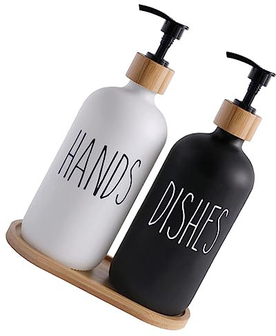 PLAFOPE Seifenspender Mit Pumpe Nachfüllbar Für Haushalt Flüssigseife Shampoo Duschgel Lotionspender Spenderflasche Abwaschbar Wassertropfer Spender Für Bad Und Küche
