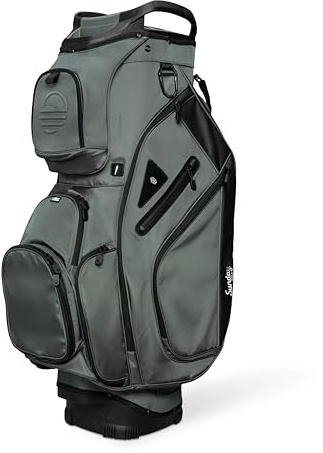 Sunday Golf Bag Big Rig Große Golftasche Ultraleichte 14-Wege-Trennwagen-Tasche mit 12 Taschen, Regenschutz und stabilem Boden - Ideal für Trolleys oder Buggys Golftaschen für