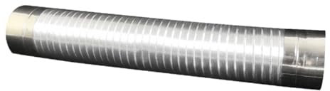 TINEASUR Flexibler Ofenabzug Aus Metall Schornstein-metallabzüge Für Heizofen Einfache Installation Und Nutzung Leicht Und Vielseitig Einsetzbar