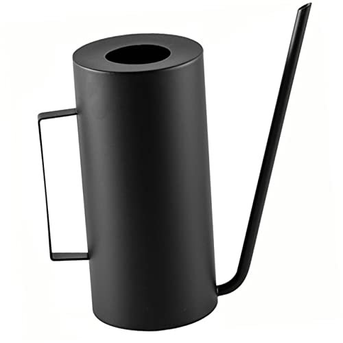 Happyyami Edelstahl Sprühflasche 1,5l Pflanzensprüher Schwarz Metall Gießkanne Für Zimmerpflanzen Und Garten Gleichmäßiger Auslauf Langlebig Multifunktionaler Gartensprüher