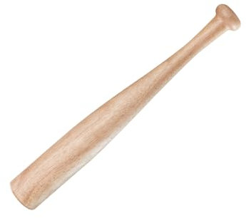 Secotan Mazza da baseball in legno, resistente e robusta, ideale per esercitarsi con il softball, design versatile (legno trasparente, 43 cm)