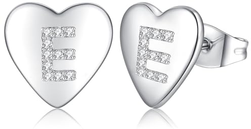 925 silverörhängen för kvinnor, flickor, barn, litet hjärta, silverörhängen med kubisk zirkonia för sovande brosk, 10 mm, piccoli, Guldpläterad bas, Kubisk zirkonia