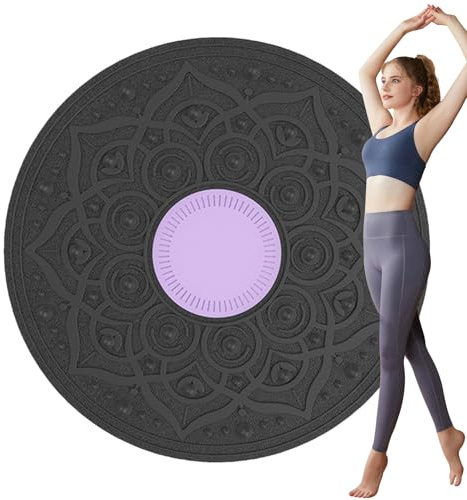 360° Drehbares Wackelbrett mit Rutschfester Oberfläche und Massagepunkten für Gleichgewichtstraining Stabilität Muskelaufbau Heimfitness Physio Rehabilitation Koordination Sportübungen Ganzkörper