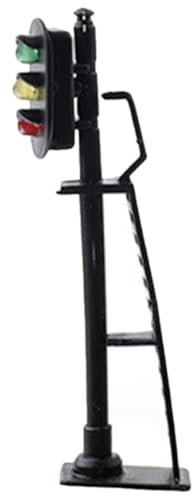 HORIALENCE Kleiner Signallichtmodell Für Modelleisenbahn Led Ampelmodell Miniatur Für Sandtischdekoration Leuchtendes Verkehrslicht Aus Sicherem Material Für Modellbauten Und