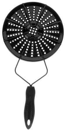 CONGARTENO Black Enamel Induction Hob Heat Diffuser Adapter Plate Compatible with Non-Induction Cookware for Efficient Heat Distribution in Home Kitchen Cooking