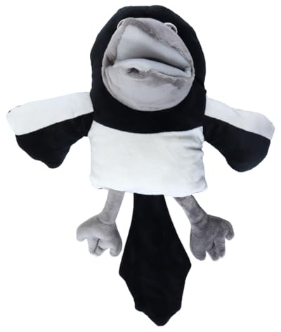 Gutol Handpuppe „Krähe“ Mit Vogelmotiv, Kleines Stofftier Für Lernaktivitäten Für Kleinkinder Und Vorschulkinder