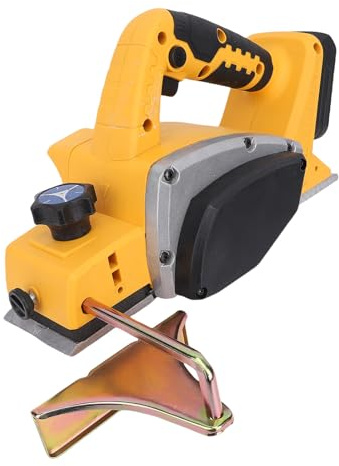 Generic Rabot Électrique Sans Fil, Moteur Sans Balais 15 000 tr/min Réglage de la Profondeur Largeur de Rabotage de 8.25 cm (3-1/4 po) Équipé d'un Interrupteur de Sécurité