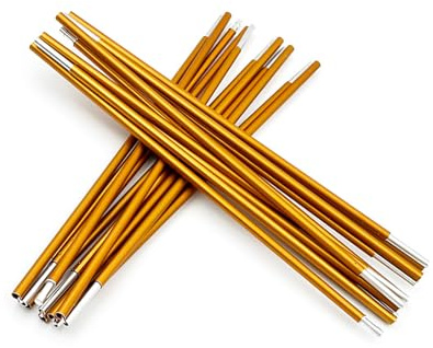 ERYUE Verbesserte 7,9 Mm Leichte Aluminium-Zeltstangen, Erosionsbeständig, für Campingzelt-Ersatz, 2er-Set (4m)