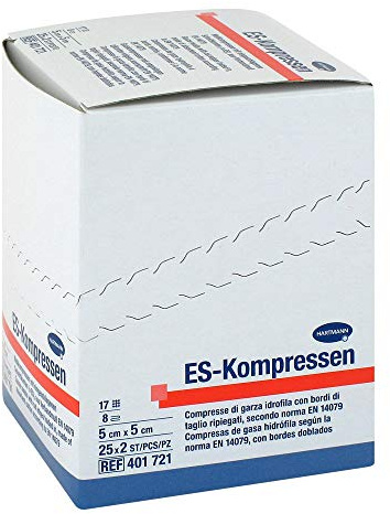 ES-KOMPRESSEN steril 5x5 cm 8fach 25X2 St