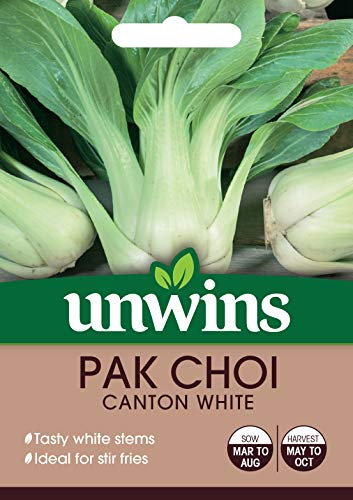 Unwins 30310625 Pak Choi Canton White Seeds, Clear