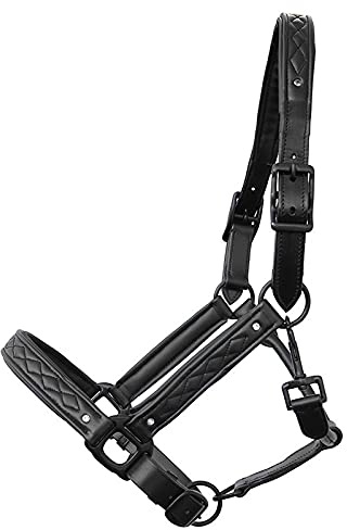 German Riding weiches Lederhalfter Titanium mit 8 Strasssteinen besetzt (Full gleich WB)