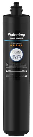 Waterdrop RF15 Water Filter Replacement for Waterdrop 15UA/15UB/15UC Under Sink Water Filter, Reduces PFOA/PFOS, PFAS, Lead, Chlorine, Bad Taste & Odor, NSF/ANSI 42 Certified, 2 Years