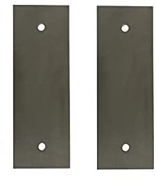 Placas de conexión, placa espaciadora para abrazadera cuadrada y abrazadera de tubo rectangular, 2 unidades (acero inoxidable V2A, placa de conexión para abrazadera de 90 x 90 mm)
