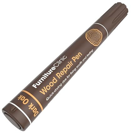 Furniture Clinic Wood Repair Pen (Dark Oak) - Scratch Repair - Quick Drying - Furniture Touch-Up Marker - for All Types of Wood