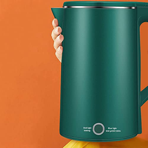 Homnova Electric Kettle, 2L Large Capacity, Outer Layer, Stainless Steel Inner Liner, Automatic Shutdown And Boiling Protection Function, Seal Heat Preservation,green