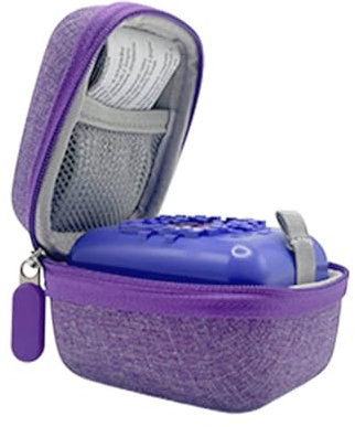 Cute Protective Case for Bitzee Digital Pet/Bitzee Disney/2024/2023/, Portable Carrying Mini Case with A Hand Strap, Cotton & Linen & Flannel Material Waterproof Shockproof (lila)