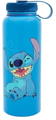 Disney Lilo & Stitch - Borraccia in acciaio INOX con scritta Ohana Means Family, 1,2 l