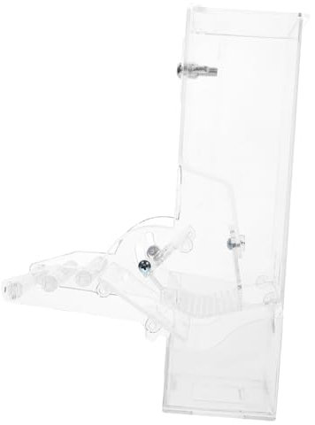 BESPORTBLE Comedero Automático E Instalar Capacidad de 400g de Plástico Fácil de Limpiar para Pájaros Dentro Jaula, Posadero para Periquitos y Cacatúas para Periquitos y Cacatúas
