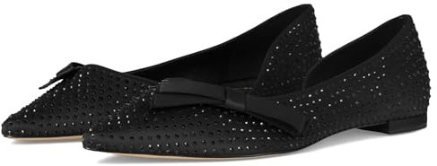 Cole Haan Women's Noella Bow Skimmer, Black Satin, 8-B US