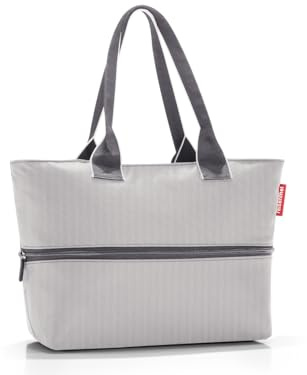 reisenthel Tragetasche - 50 x 35 cm - Grau - Schwarz - Polyester - wasserabweisend - mit Reißverschluss