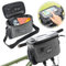 LPZMPZ Fahrradtasche Lenker Vorne 5L Lenkertasche Fahrrad Ebike Wasserdicht Lenkertaschen Bikepacking mit Handyhalterung, Touchscreen Und Abnehmbarer Schultergurt