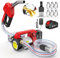 Taskstar Pompe à Gasoil Sans Fil 45L/min, Pompe Électrique Diesel 21V avec 1 Batterie 4000 mAh, Pompe à Carburant Portable avec Pistolet à Arrêt Automatique, 2 Tuyaux de 2 m pour Diesel et Kérosène