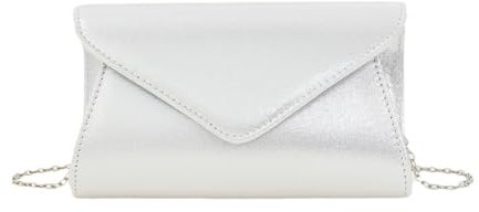 WASTEBIN Damentaschen,Elegante Abendtasche mit abnehmbarem Kettenriemen, Handtasche, Crossbody-Umhängetasche für Feierlichkeiten