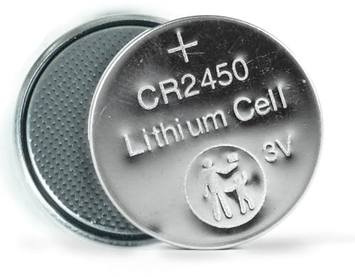 Pila de botón CR2450 de 3 V, 2 Unidades, Ideal para Dispositivos electrónicos, Relojes y Juguetes.