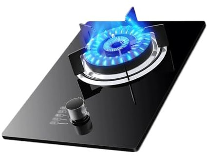 Cuisinière À Gaz, Brûleur Au Propane 16377,6 BTU, Cuisinière À Gaz Portable En Verre Trempé, Adaptée Aux Appartements Duplex, Dortoirs, Extérieurs, Camping-cars (noir)(LPG)